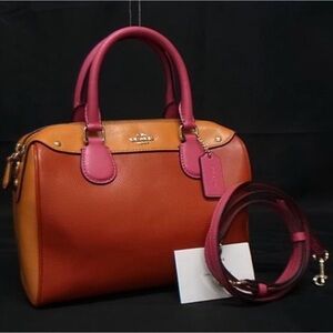 Coach Mini Bennett Satchel in Colorblock Leather
